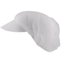TINA PP egyszerhasználatos sapka ellenzővel 100db/cs fehér