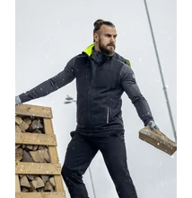 VISION téli softshell mellény fekete/sárga 3XL