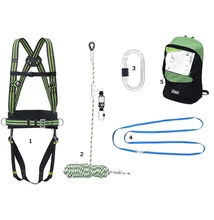 Zuhanásgátló szett FA8010401 (testheveder, kötőelem, 2db karabiner)