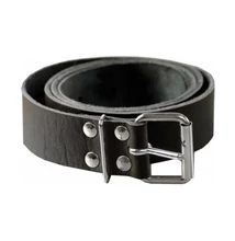 Derékszíj, bőr (2100-20) 4 cm széles fekete