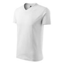 V-neck póló Fehér S