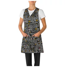 LONDON kötény/köpeny  unisex  Menü mintás