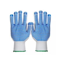 A113 Poloka Dot Plus PVC pontozott fehér/kék kesztyű XL/10