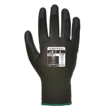 A120 Nylon kesztyű PU Tenyérmártott Fekete L/9