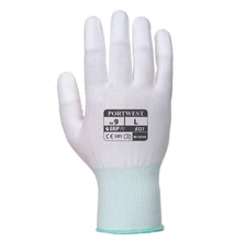 A121 PU Ujjvégmártott kesztyű Fehér XL/10