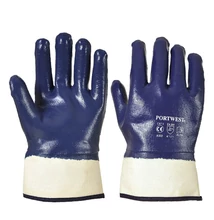 A302Csuklóig mártott Nitril kesztyű kék XL/10