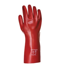 A435 PVC Hosszú szárú kesztyű piros XL/10 35 CM