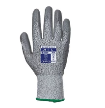 A620 PU Tenyérmártott B vágásbiztos kesztyű, Cut 3 Szürke XL/10