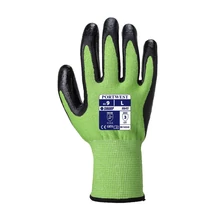 A645 Nitrilhab D vágásbiztos kesztyű cut5 zöld/fekete XL/10