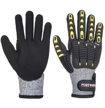 A722 Anti impact C vágásbiztos kesztyű cut5 szürke/fekete XL/10