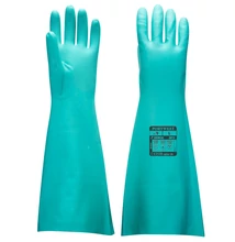 A813 Extra hosszú nitril kesztyű Zöld M