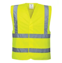 C470 Jól Láthatósági Két csíkos Mellény Sárga 6XL/7XL