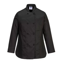 C837 Rachel női séfkabát Fekete M