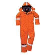 FR53 Antisztatikus Téli Overál Narancs XL