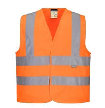 JN14 Jól Láthatósági Két csíkos Mellény Gyerekek részére narancs M