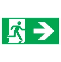 Menekülési út jobbra (ISO) Vinil matrica 1 ív (20 db 20x20mm )