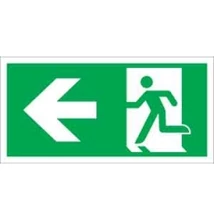 Menekülési út balra (ISO) Vinil matrica 1 ív (20 db 20x20mm )
