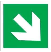 Iránynyíl, fel/le (ISO) Vinil matrica 148x148