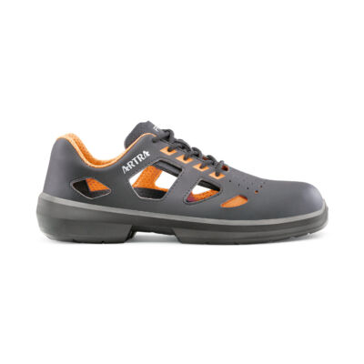Arienzo S1P CK cipőfűzős munkavédelmi szandál fekete/neon narancs 48