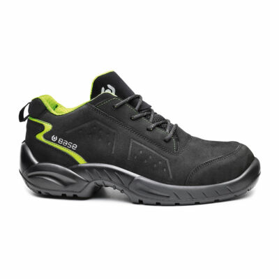 BASE Chester munkavédelmi cipő S3 SRC fekete/zöld 43