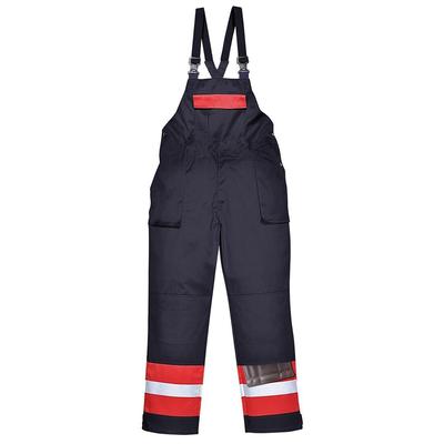 FR57 Antisztatikus Kéttónusú kantárosnadrág navy/piros XL