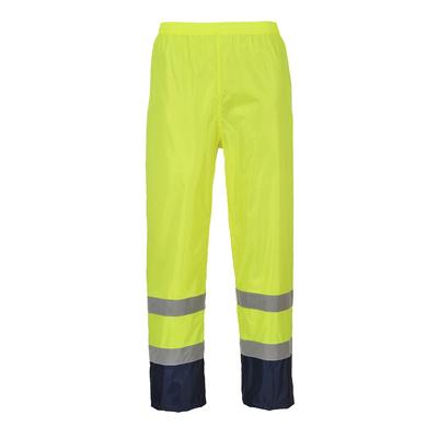 H444 Hi-vis Klasszikus Kontrasztos Esőnadrág Sárga/Navy XL